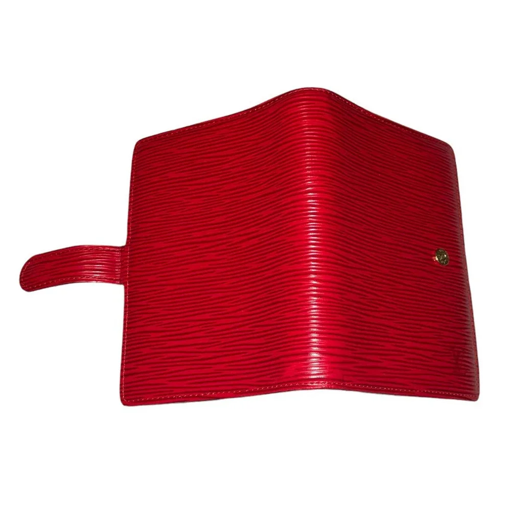 Louis Vuitton Red Epi Small Ring Agenda Cover
